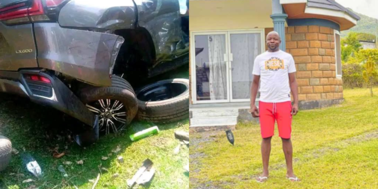 A collage photo of Dan Totto and his vehicle after accident . Photo File