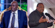 A collage photo of Gachagu and Uhuru . Photo File