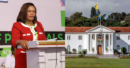 A photo collage of TSC CEO Evaleen Mitei and State House Nairobi (1)