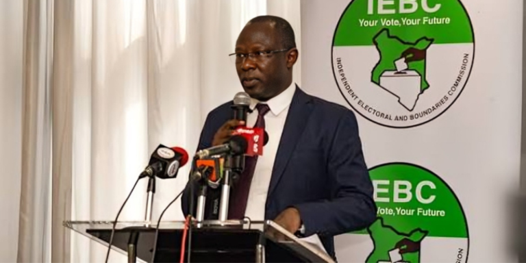 A photo of IEBC Chairperson Erastus Edung Ethekon .Photo / IEBC