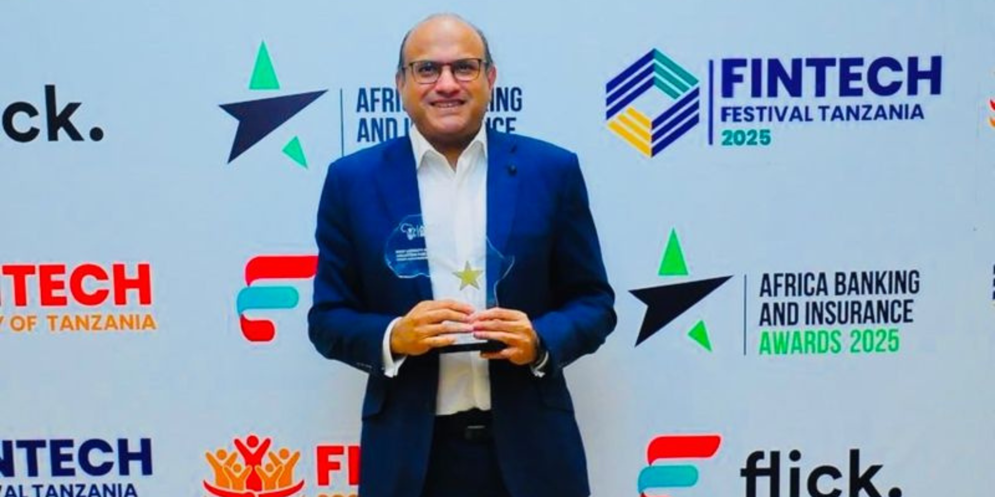 A photo of Mr Roshaan Kulpoo - Vice President Africa for Xoxoday at a past event receiving an award for the company in Tanzania. Photo/ Xoxoday