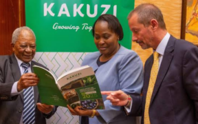 A photo of NICHOLAS NG'ANG'A Kakuzi CHAIRMAN with other investors . Photo/ File