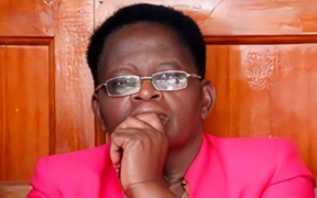 A photo of Rose Mbithe Mulwa apperaing before the court on the ongoing investigation following murder of Victoria Mutiso. Photo /File