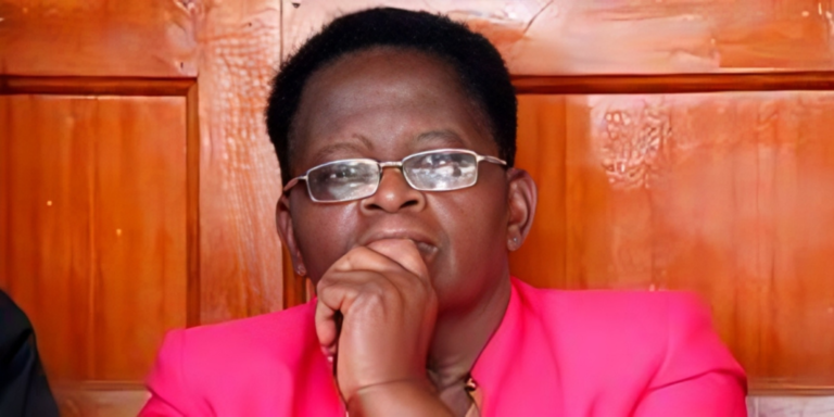 A photo of Rose Mbithe Mulwa apperaing before the court on the ongoing investigation following murder of Victoria Mutiso. Photo /File