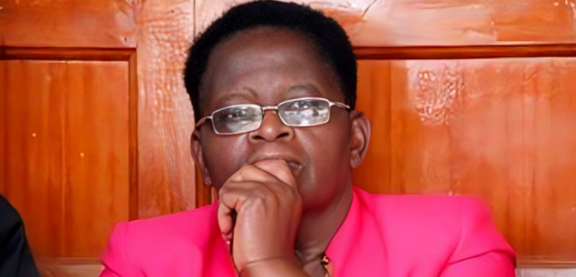 A photo of Rose Mbithe Mulwa apperaing before the court on the ongoing investigation following murder of Victoria Mutiso. Photo /File