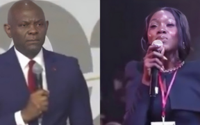 A photo of Tony Elumelu and the Gen X trainee at the United Bank of Africa(UBA) event. Photo File