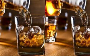 A photo of alcohol being poured into a glass PHOTO/iStock