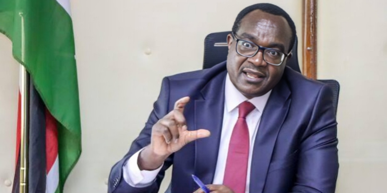 A photo showing Education CS Julius Ogamba. Photo Julius Ogamba