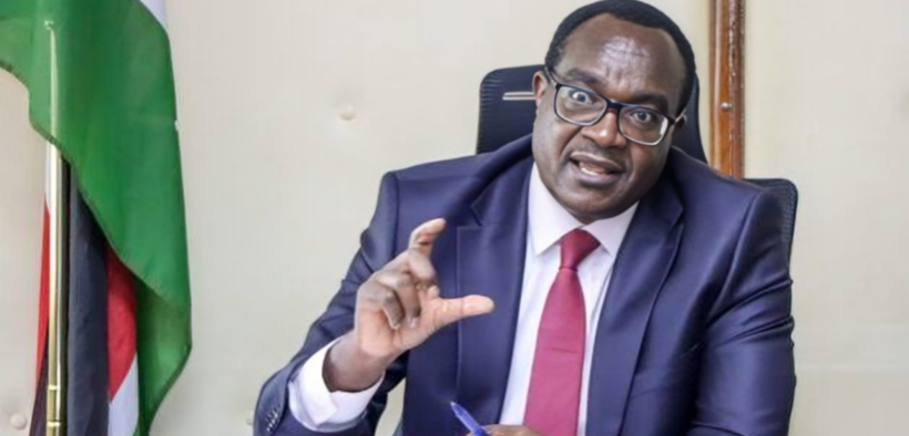 A photo showing Education CS Julius Ogamba. Photo Julius Ogamba