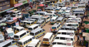 A photo showing Matatu at a stage . Photo/ Courtesy