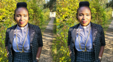 A photo showing Mercy Masika after her ordination as Reverend. Photo/ Mercy Masika / Fb