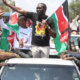 A photo showing Sifuna and Babu during a Linda Mwananchi rally in Trans nzoia . Photo File