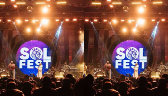 A photo showing Solfest show performance on stage. Photo Courtesy