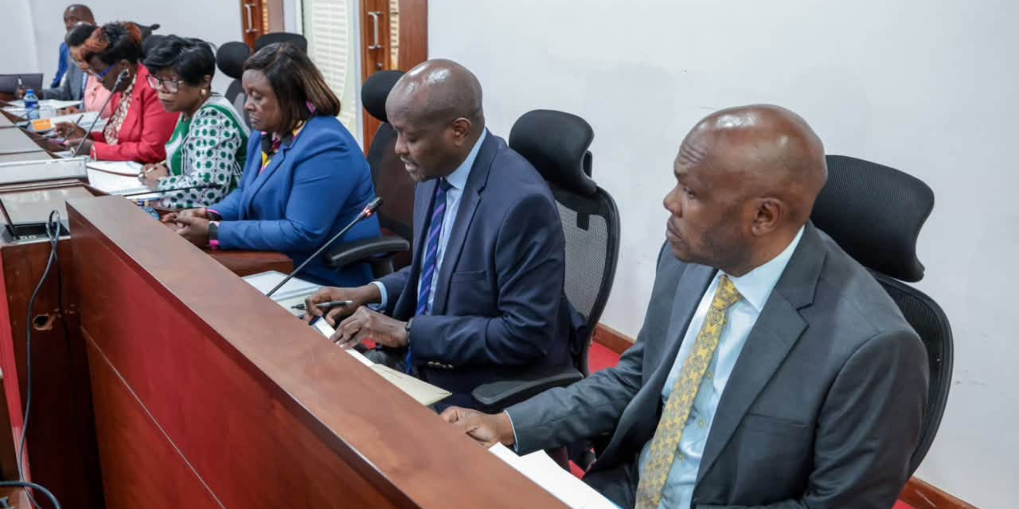 A photo showing committe for the proposed bill on education funding. Photo/ parliament