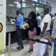 A photo showing kenyans queing at the NTSA offices to collect their logbooks. Photo/ File