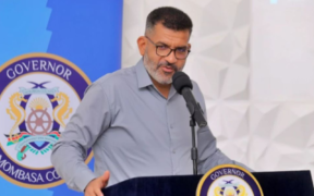 A photo showing the Governor of Mombasa County Abdulswamad Shariff Nassir speaking during a past event . Photo / File