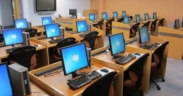 A photo showing the interior of a Cyber café in Kenya. Photo/ File