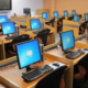 A photo showing the interior of a Cyber café in Kenya. Photo/ File