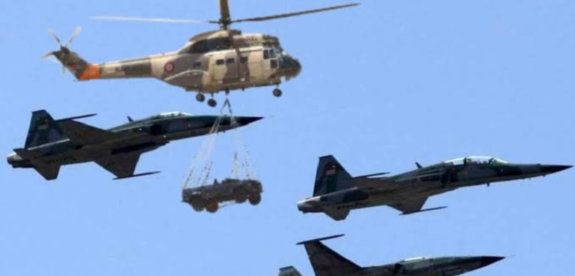 Airforce planes during a past event in Kenya