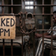 An AI-generated photograph showing a man seated inside a cell. PHOTO: Gemini