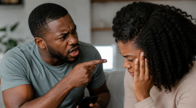 An ai genrated photo of a man confronting a lady after he caught her cheating . Photo/ Chatgpt