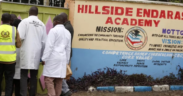 Directorate of Criminal Investigation Officers enter the Hillside Endarasha PHOTO/KNA