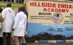 Directorate of Criminal Investigation Officers enter the Hillside Endarasha PHOTO/KNA