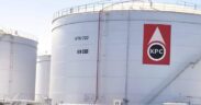 The image shows large industrial petroleum storage tanks operated by the Kenya Pipeline Company (KPC) at one of their fuel storage depots. PHOTO/KPC