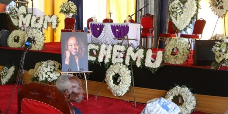 The burial of Chemutai Rosemary PHOTO/NMG