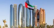 The UAE flag in the capital of Abu Dhabi PHOTO/BD