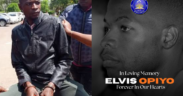 A collage of Elvis Opiyo before his death.