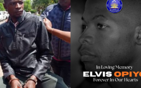 A collage of Elvis Opiyo before his death.
