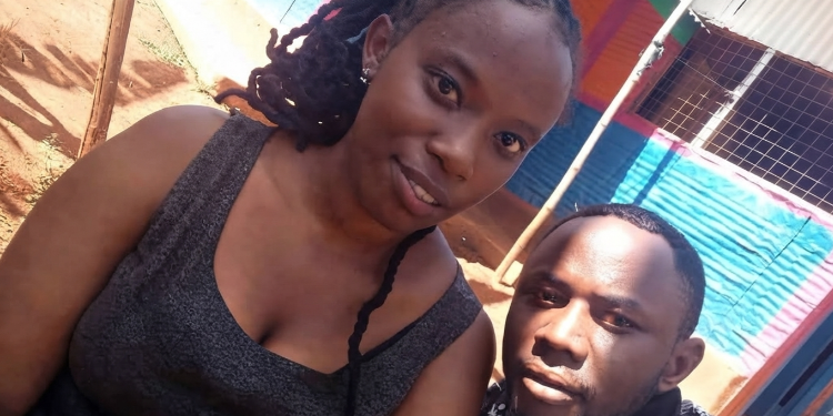 A photo of Jackline Wambui and Patrick Mwangi, a couple who died, hours after moving in together in Nyerere village, Murang'a County. PHOTO/ JaHomabay X