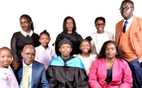 A photo of the family of Kakamega Senator Boni Khalwale and his wife Gloria, who died on August 15 during the graduation ceremony of their son Engine Kukaste in 2025. PHOTO/ Boni Khalwale Facebook
