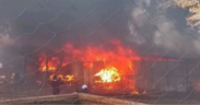Fire breaks out at Kirwara Boys High School in Murang’a, forcing students to evacuate as a school bus and several buildings catch fire. PHOTO/ Screengrab