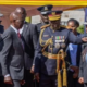 President William Ruto inspecting the new police uniform at Kiganjo, Nyeri County, on August 28, 2026.Photo/ PCS