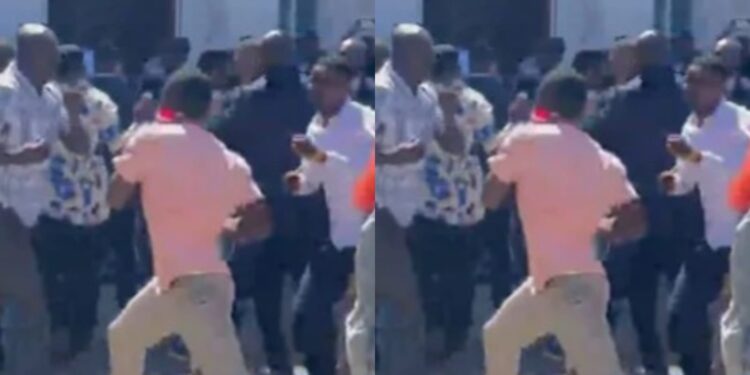 Youths outside Mombasa County AssemblyPHOTO/FB