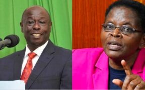 A collage of Dr. Mbithe and DCP leader Rigathi Gachagua