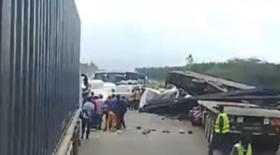 Accident reported at Salgaa Simba Cement. PHOTO/ SCREENGRABM