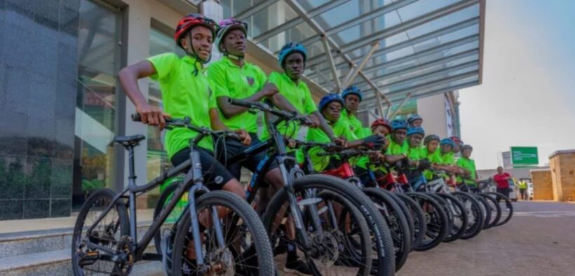 Starehe boys who are cycling to Mombasa PHOTO/Safaricom