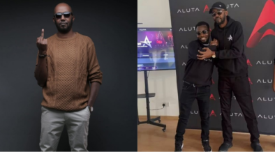 A collage photo of Andrew Kibe before and after he lost weight PHOTO/FB