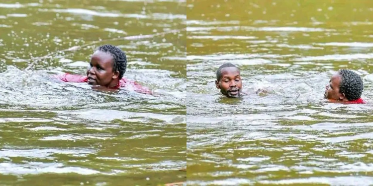 Kericho Women Rep Aspirant Dives Into River to Help Retrieve Body, Draws Mixed Reactions