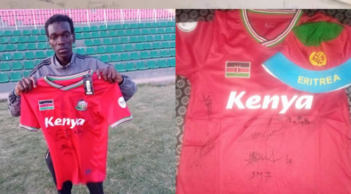 Kenyan Fan Puts Signed Harambee Stars Jersey Up for Ksh300K Auction