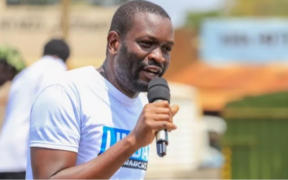 Edwin Sifuna in a political rally PHOYO/X
