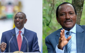 A collage of Kalonzo Musyoka and president William Ruto PHOTO/X