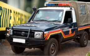 A police car in a crime scene PHOTO/NMG