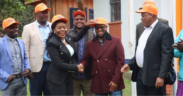 Catherine Omanyo and other ODM members welcoming Theuri to ODM party PHOTO/ODM