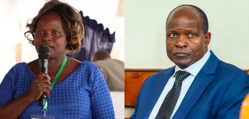 A collage of mother to Sharon Otieno and Okoth Obado PHOTO/FB
