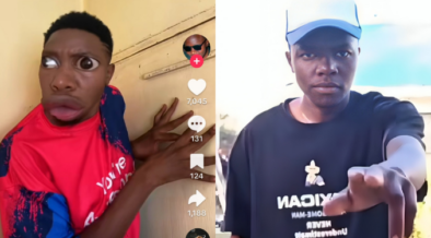 A collage photo of Derrick Omollo from his tiktok videos and his photo. Photo/ Courtesy