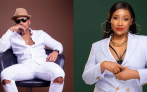 A collage photo showing Musician Otile brown and Jovial before their fallout. Photo/ Jovial